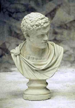 Caracalla-Büste, H 65, bust, Steinfigur, Gartenfigur
