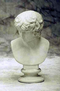 Griechische Büste, bust, Steinfigur, Gartenfigur