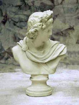 Apollo-Büste, H 73, bust, Steinfigur, Gartenfigur