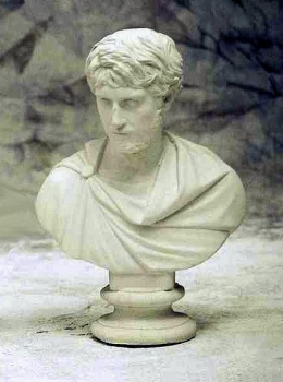Plinius-Büste, H 70, bust, Steinfigur, Gartenfigur