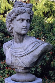 Apollo-Büste, H 100, bust, Steinfigur, Gartenfigur